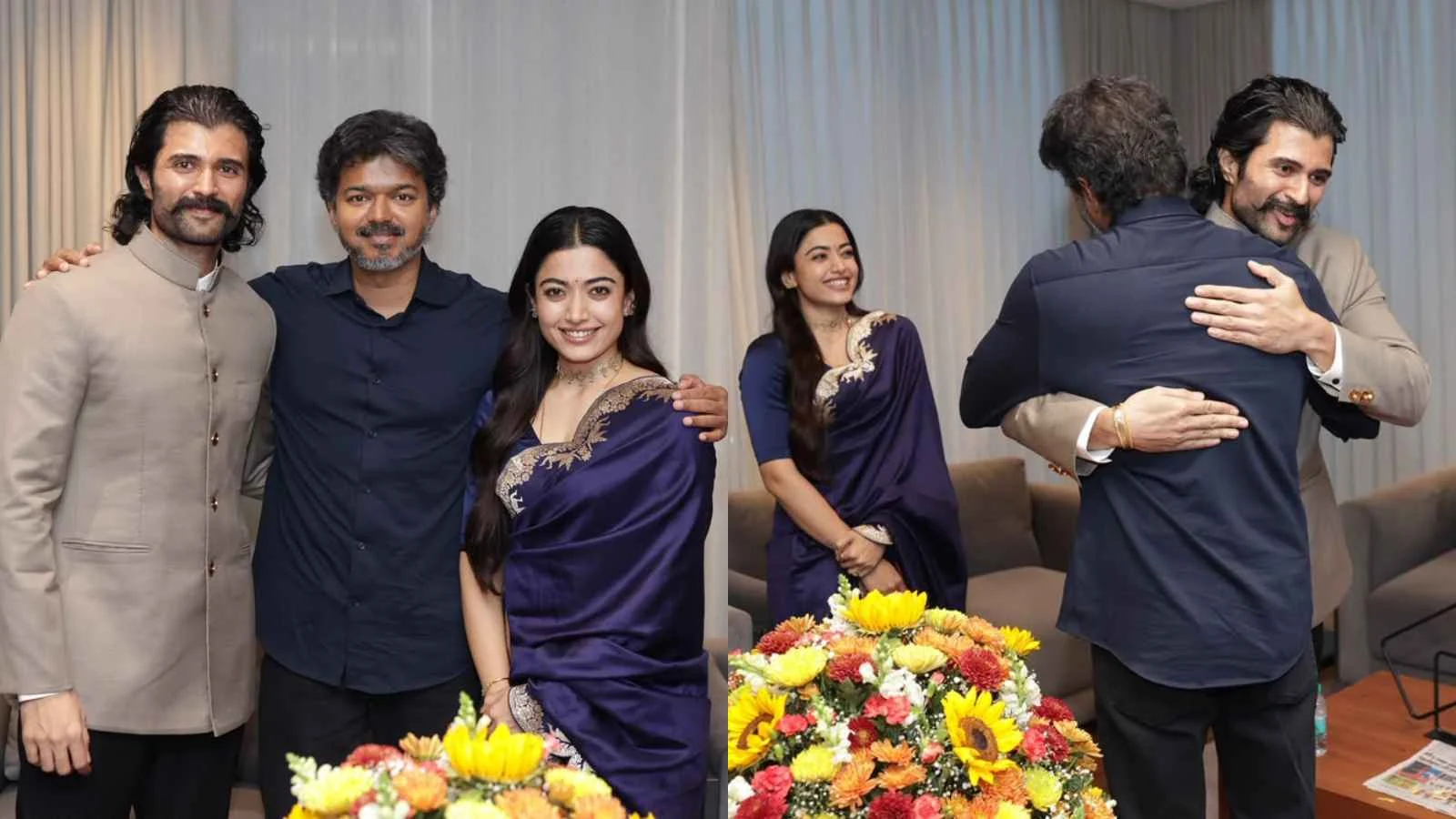 Vijay Deverakonda and Rashmika Mandanna Meet Tamil Nadu CM Joseph Vijay Ahead of Ranabaali Release